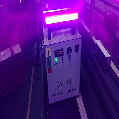 लेबल प्रिंटर यूवी एलईडी इलाज लैंप 600W 395nm 220x20mm वाटर कूलिंग