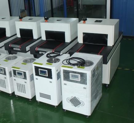 जल शीतलन 395nm एलईडी के साथ 1500W यूवी इलाज कन्वेयर सिस्टम