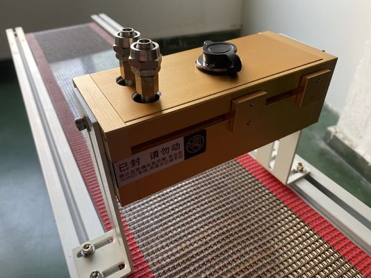 AC220V 365nm एलईडी यूवी क्यूरिंग सिस्टम पर्यावरण के अनुकूल सरल कन्वेयर प्रयोगशाला यूवी कन्वेयर के साथ